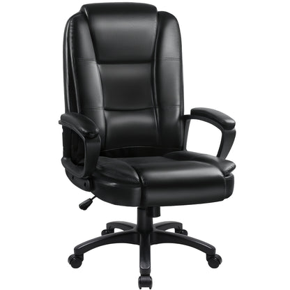 Home Office Desk Chair, 400LBS Big And Tall Computer Executive Chair, Ergonomic PU Leather Chairs with High Back Cushion, Adjustable Armrest &Lumbar Back Support, for Long Time Sitting