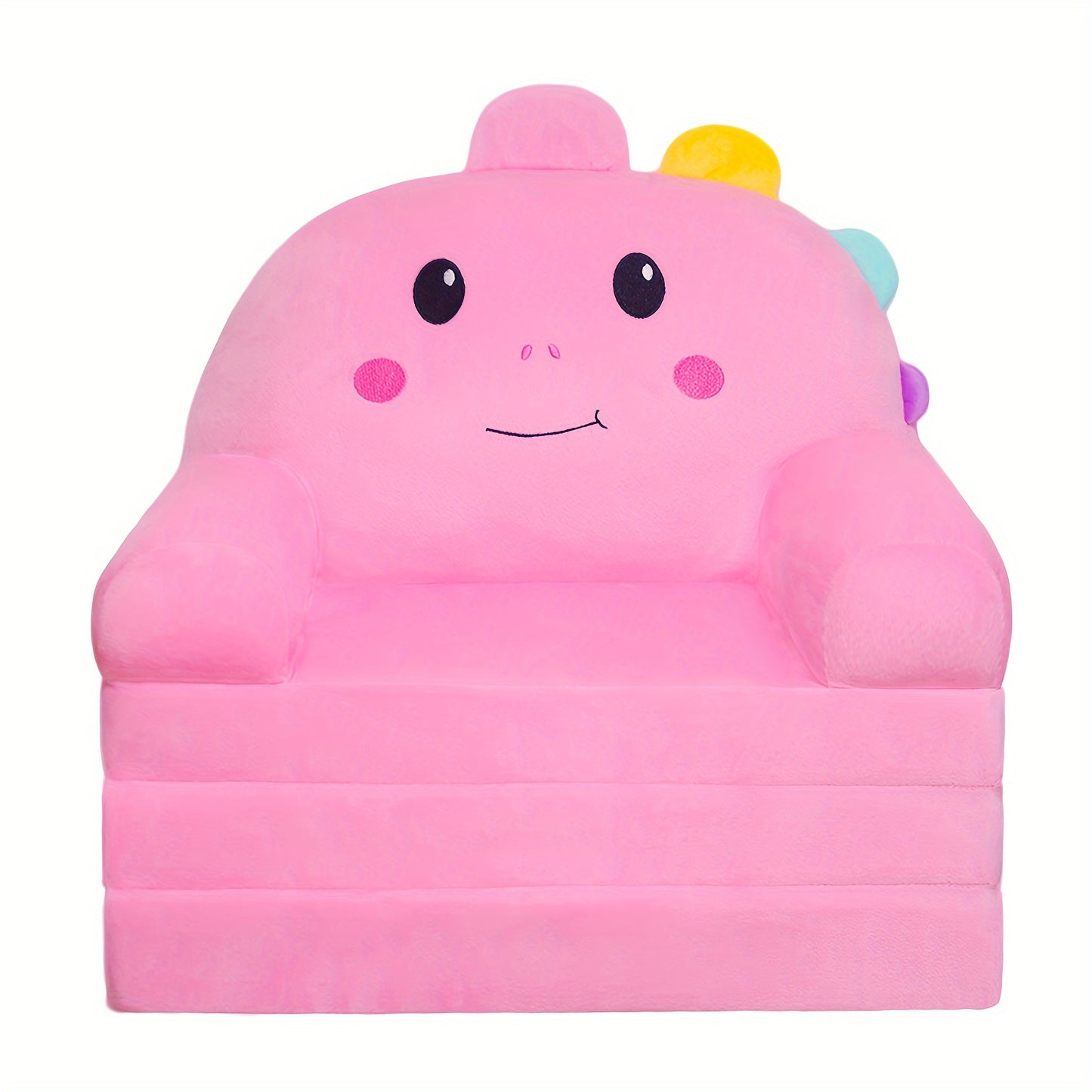 Foldable Couch, a Velvet 2-In-1 Convertible Sofa for Toddlers, Cozy Chair for Reading And Napping, Suitable for Both Boys And Girls
