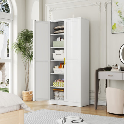 75-Inch Metal Storage Cabinets And Pantry Cabinets with Adjustable Shelves for Kitchen detail image - detail view 4