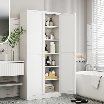 75-Inch Metal Storage Cabinets And Pantry Cabinets with Adjustable Shelves for Kitchen detail image - detail view 9