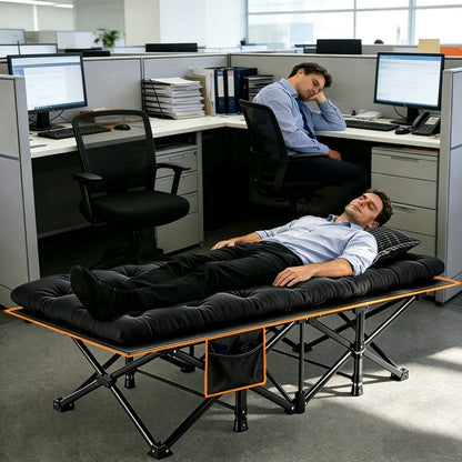 75-Inch Oversized Folding Bed with Tool-Free Assembly for Bedroom Comfort and Support detail image - detail view 8