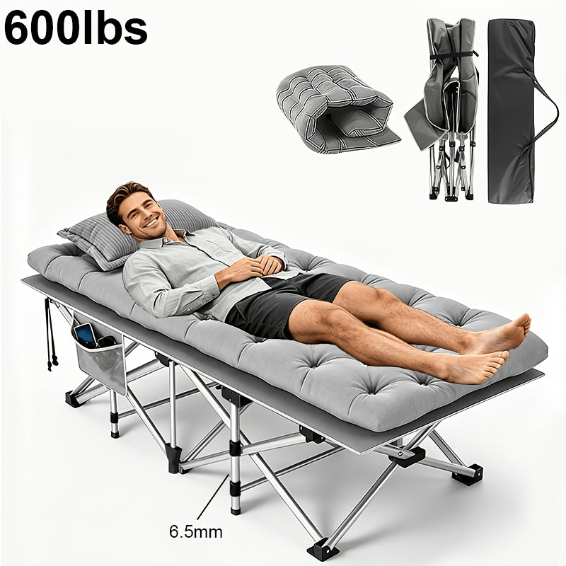 Folding Bed shown in the Gray-600lbs option