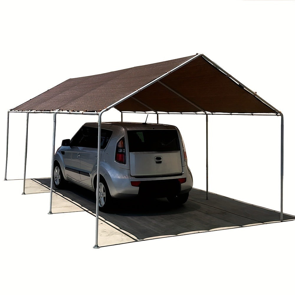 Heavy Duty 16 Mil Brown Poly Tarp Waterproof UV Resistant Ripstop Tarpaulin with Grommets & Reinforced Edges – 1000D PVC Coating, 14 Sizes, Free US Shipping