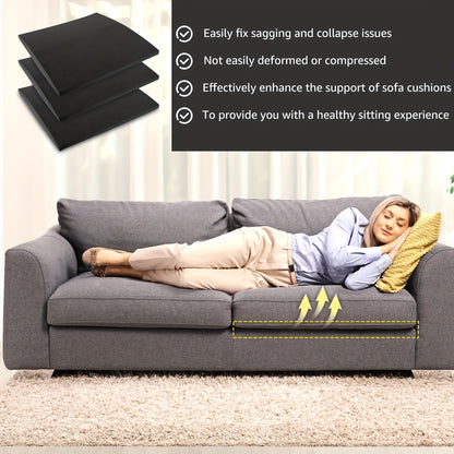 3pcs Furniture Seat Support 20 "x 20" High-density Foam Couch Sofa Cushion Support Cushion SAG Repair Replacement for Sofa Couch Loveseat Chair Sagging Sea