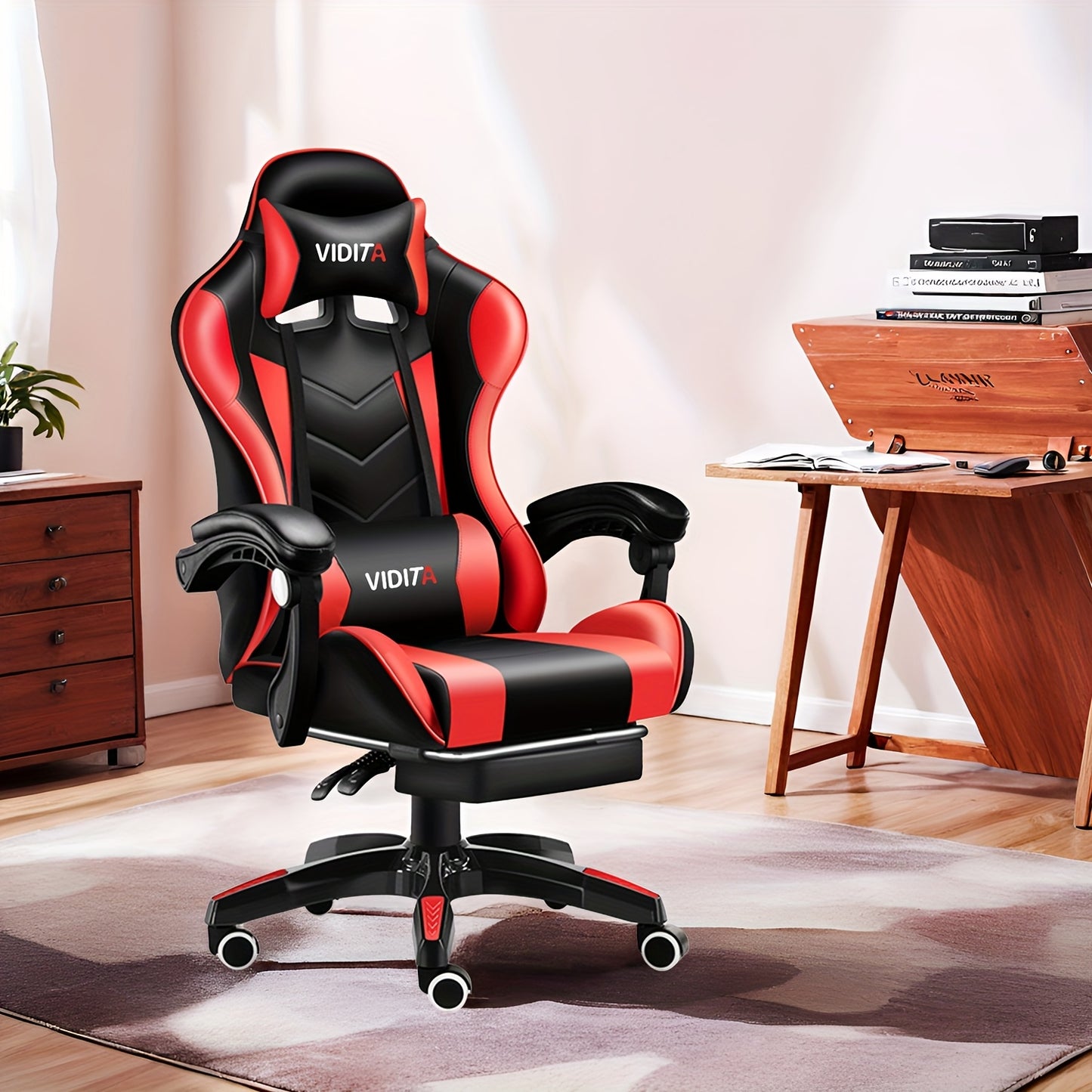 Gaming Chair, Adult Gamer Chair Ergonomic Computer Chair for Teens, Racing Style PC Office Chair with Lumbar Support