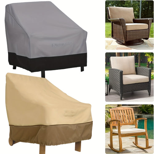 [Heavy-Duty Chair Cover] Oxford Fabric Patio Chair Cover with All-Weather Shield, Furniture Protector with Adjustable Drawstring, Heavy-Duty Sofa Cover for Garden And Veranda Use