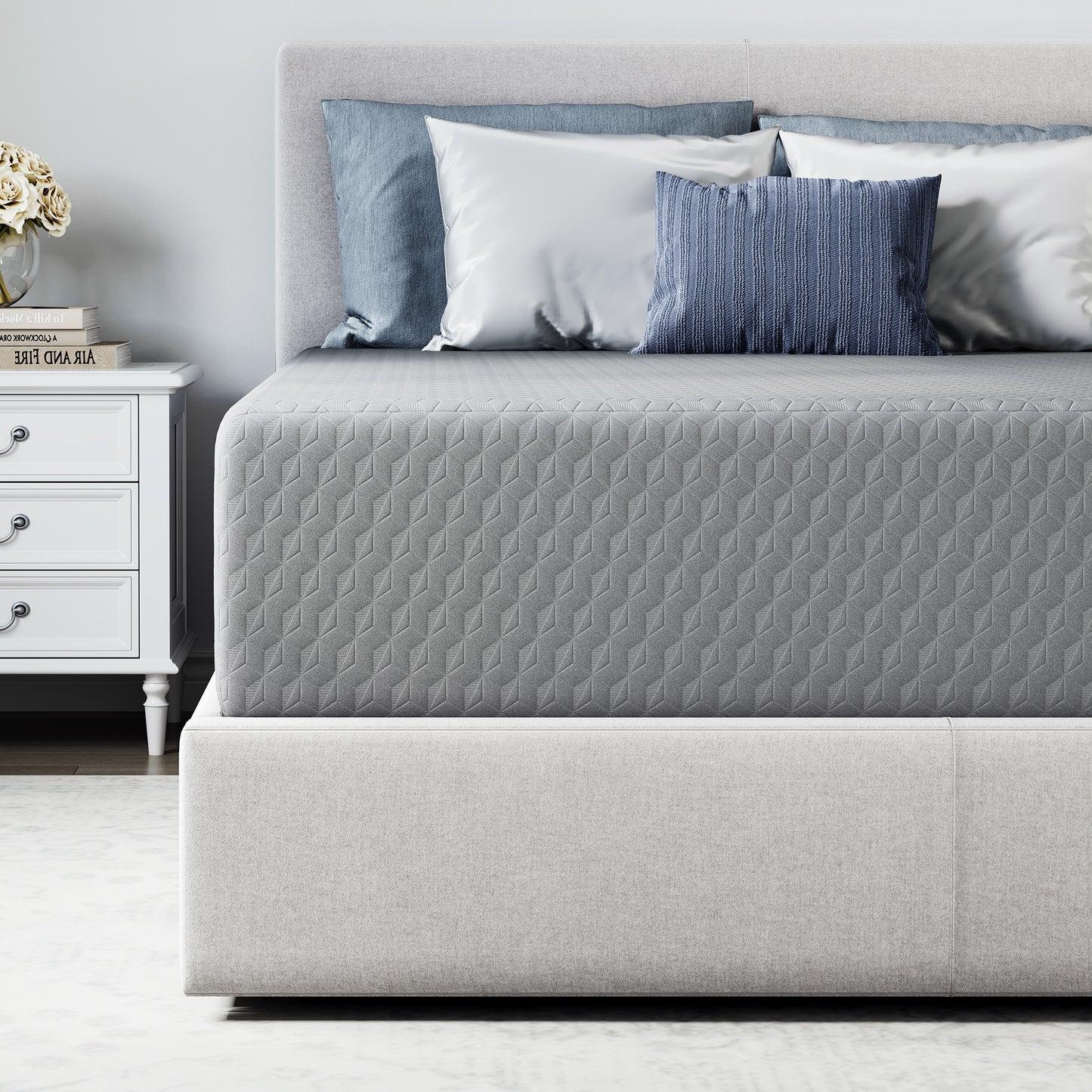 Novilla 6 8 10 12 inch Cooling Gel Memory Foam Mattress, Medium Firm, Mattress in a Box