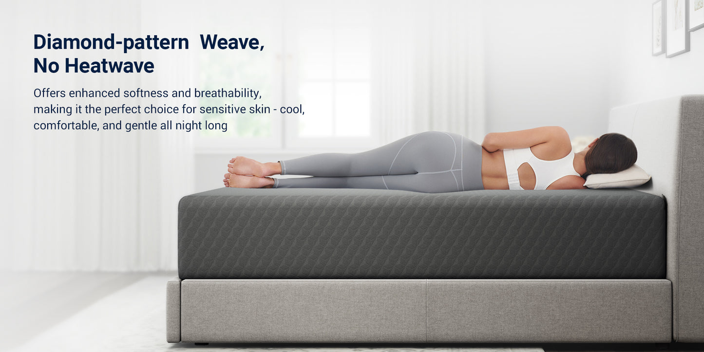 Novilla 6 8 10 12 inch Cooling Gel Memory Foam Mattress, Medium Firm, Mattress in a Box