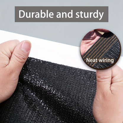 Outdoor Shade Net - Brown/Black, UV Protection, 91-100% Shading Rate, Durable Sun Shade, Ideal for Travel, Picnics, and Pools - Available in Multiple Sizes
