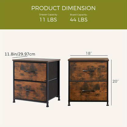 Metal Frame Bed Frame with Headboard, No Box Spring, Features Sturdy Wood Slats to Support 800 Lbs, Can Be Purchased Separately Or with a 2pcs Bedside Organizer (Fabric Drawer with 2 Storage Unit Compartments), Suitable for Bedroom, Living Room