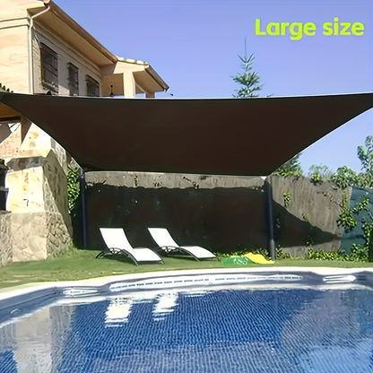 Outdoor Shade Canvas - 93% Sunshade, UV And Wind Resistant Heavy Duty HDPE Fabric, Black Rectangular Canopy for Patio, Gazebo, Patio, Lawn, Backyard Sunshade