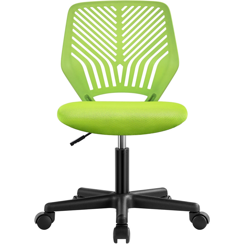 Costoffs Ergonomic Office Chair Armless Height Adjustable Swivel Task Chair with Lumbar Support for Home and Study, 300lb Weight Capacity, Black/Turquoise/Dark Gray/Rose red/Purple/Green/Blue, Christmas Gift