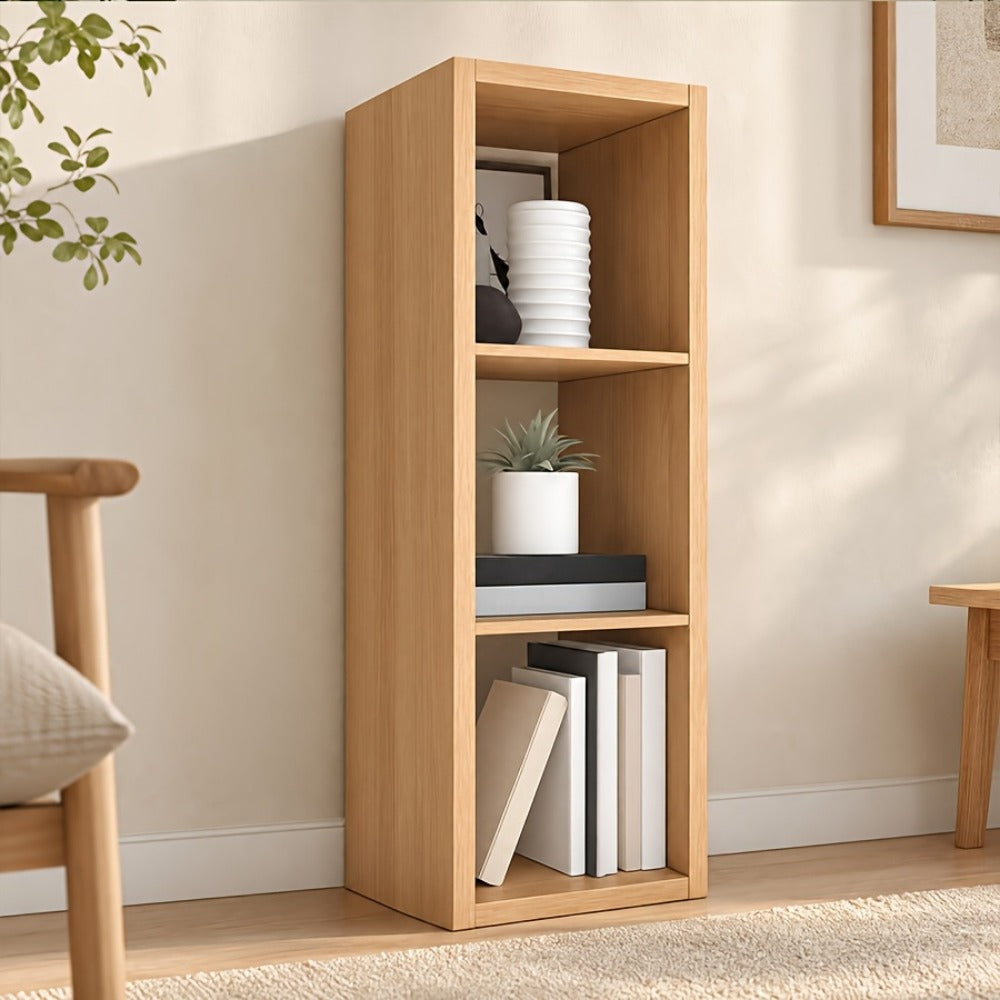 Cube Storage Bookshelf 2 3 4 6 8 9 Cube Open Display Cabinet Thick Frame Floor Standing Bookcase with Anti-Tip Kit for Living Room Bedroom Study, 4 Colors