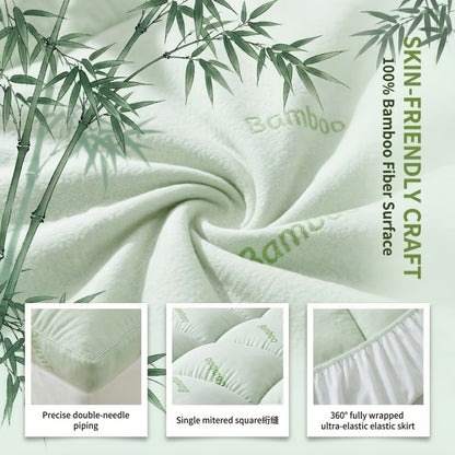 8-21 Inch Twin Mattress Cover with Memory Foam and Multiple Color Options for Bedroom detail image - detail view 7