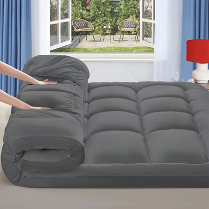 Mattress Topper shown in the Gray (darkest shade), Twin(39"x75") option