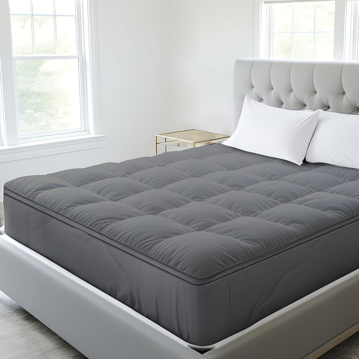 Mattress Topper shown in the Gray450, Twin(39"x75") option