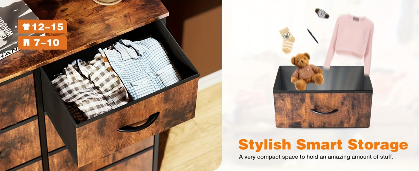 8-Drawer Fabric Dresser, Clothing Storage Organizer for Bedroom detail image - detail view 15
