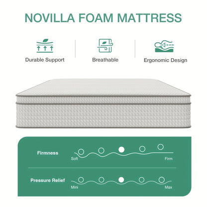 8-Inch Mattress with Pocket Springs, Bedroom Mattress in a Box detail image - detail view 10