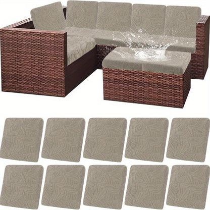 Outdoor Cushion Cover shown in the Dark Khaki, 10pcs option