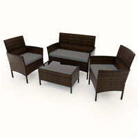 4PCS Mix Brown+Gray