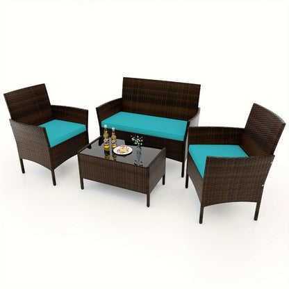 8-Piece Wicker Outdoor Patio Furniture Set with Two Chairs Included detail image - detail view 17