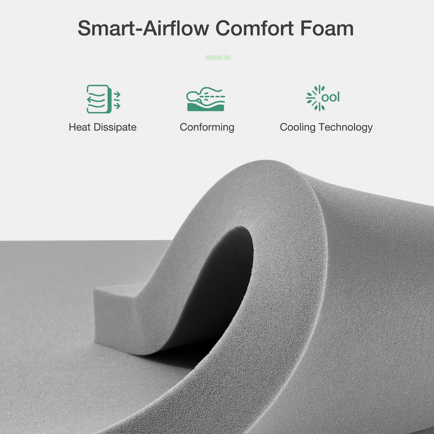 Novilla 6 8 10 12 inch Cooling Gel Memory Foam Mattress, Medium Firm, Mattress in a Box
