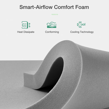Novilla 6 8 10 12 inch Cooling Gel Memory Foam Mattress, Medium Firm, Mattress in a Box