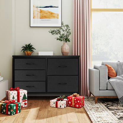 5/7/9 Drawer Cabinet, Wide Dresser with Fabric Bins And Drawer Organizer Spacious Storage Chest for Hallway