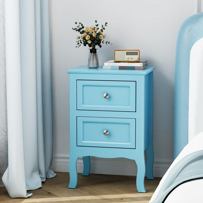 [Nightstand with Drawers] Bonnlo Nightstand for Bedrooms, Small Bed Side Table with Drawers for Small Spaces