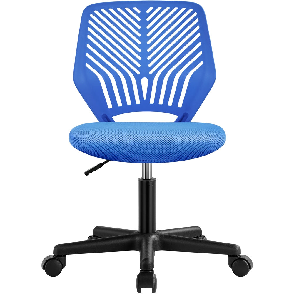 Costoffs Ergonomic Office Chair Armless Height Adjustable Swivel Task Chair with Lumbar Support for Home and Study, 300lb Weight Capacity, Black/Turquoise/Dark Gray/Rose red/Purple/Green/Blue, Christmas Gift