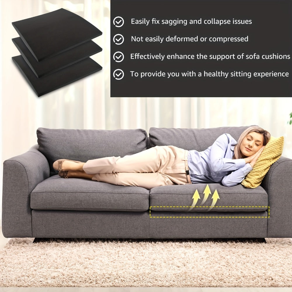 Sofa Cushion Support Insert Set of 3 – 20x20 High-Density Foam Seat Sag Repair Replacement for Sagging Couch Loveseat Chair, No Electricity Needed Furniture Seat Restorer