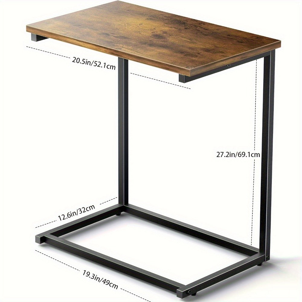 Adjustable Folding TV Tray Table with 6-Level Height & 3 Tilt Angles | Portable Sofa Side Table for Dining, Laptop, Bed, Living Room | Set of 2 or 1, Black