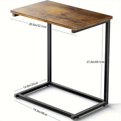 Adjustable Folding TV Tray Table with 6-Level Height & 3 Tilt Angles | Portable Sofa Side Table for Dining, Laptop, Bed, Living Room | Set of 2 or 1, Black