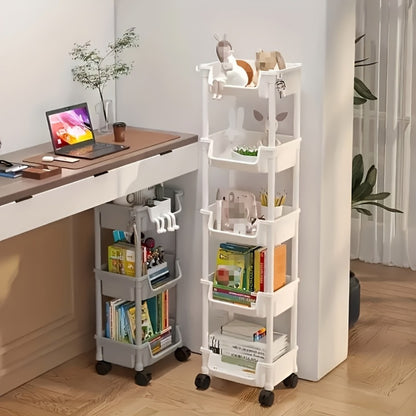 Shoe Rack 3 4 5 Layer with Wheels Hooks Storage Rack Organizer for Entryway Bedroom Closet Kitchen Living Room Office with Shoe Bags Option