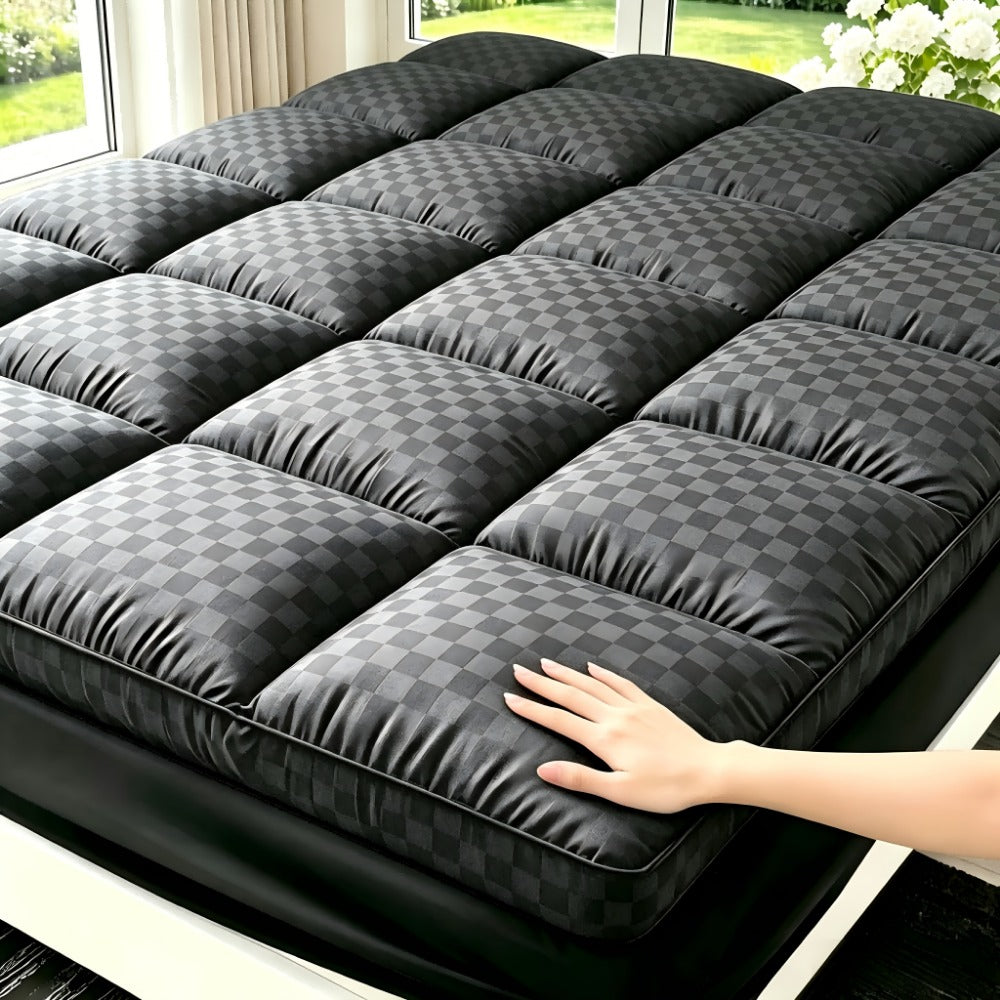 Cooling Mattress Topper Pillow Top Deep Pocket Fit Microfiber Cover Machine Washable – 6 Colors Twin Full Queen King Cal King for Hot Sleepers