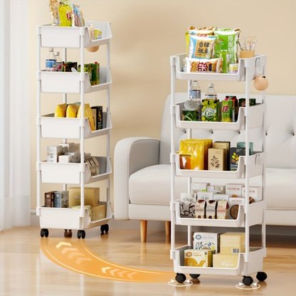 Shoe Rack 3 4 5 Layer with Wheels Hooks Storage Rack Organizer for Entryway Bedroom Closet Kitchen Living Room Office with Shoe Bags Option