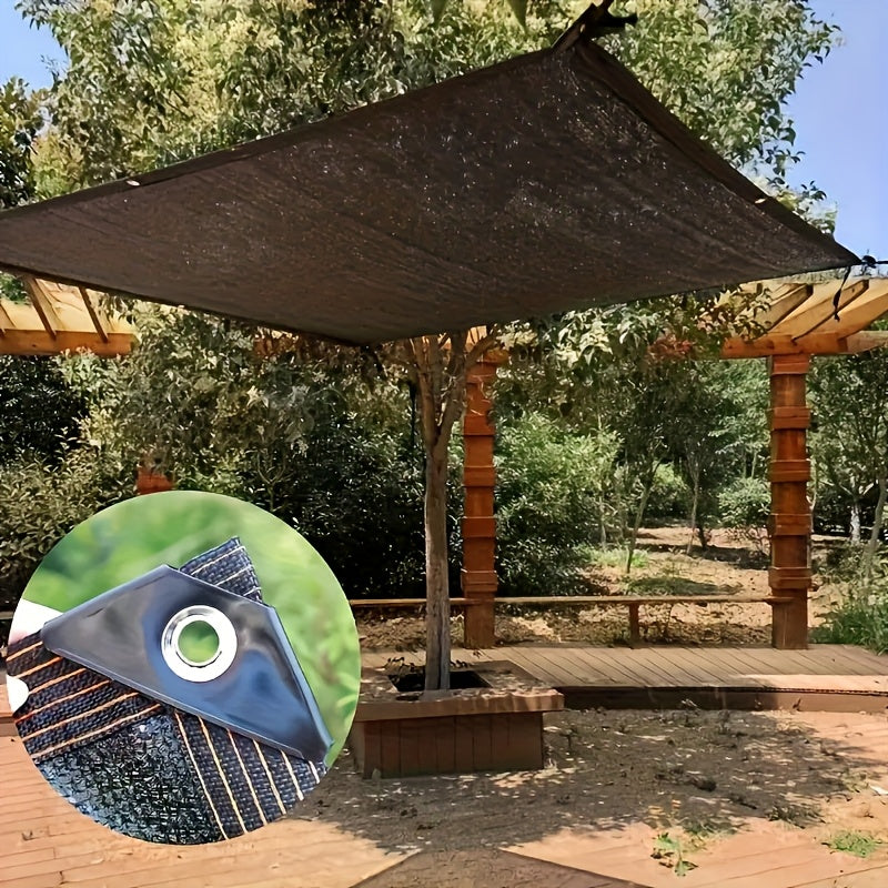 Outdoor Shade Canvas - 93% Sunshade, UV And Wind Resistant Heavy Duty HDPE Fabric, Black Rectangular Canopy for Patio, Gazebo, Patio, Lawn, Backyard Sunshade
