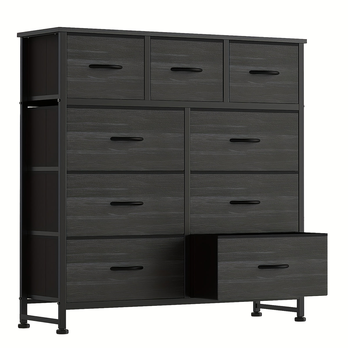 Dresser shown in the Black Wood, 9 Drawer Dresser option