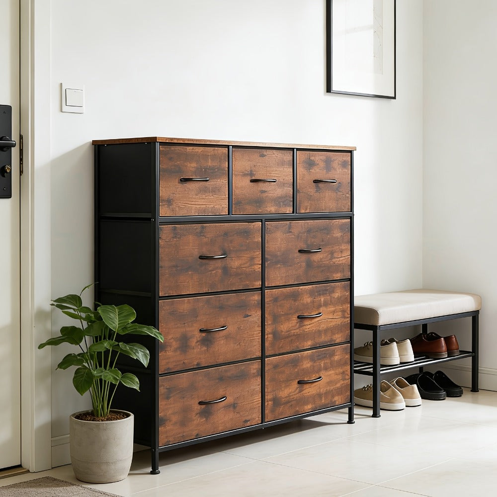 9-Drawer Tall Dresser with Multiple Color Options for Bedroom detail image - detail view 13