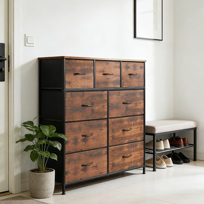 9-Drawer Tall Dresser with Multiple Color Options for Bedroom detail image - detail view 13