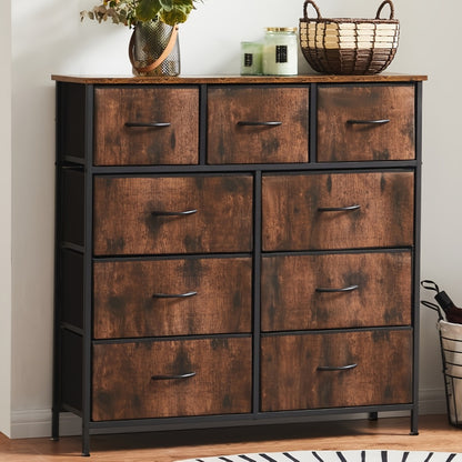 9-Drawer Tall Dresser with Multiple Color Options for Bedroom detail image - detail view 16