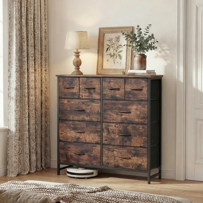 9-Drawer Tall Dresser with Multiple Color Options for Bedroom detail image - detail view 3