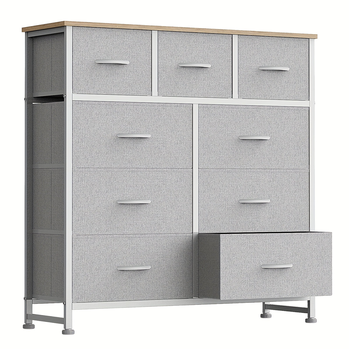 Dresser shown in the Light Grey, 9 Drawer Dresser option