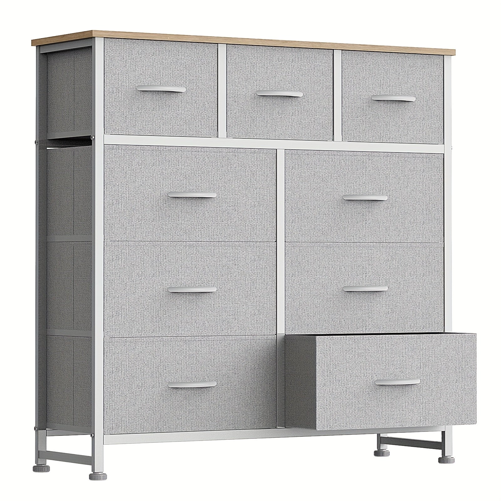Dresser shown in the Light Grey, 9 Drawer Dresser option