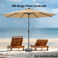 9FT-Beige Patio Umbrella