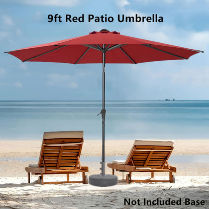 Patio Umbrella shown in the 9ft Red Patio Umbrella option