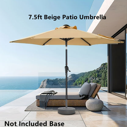 9-Foot Metal Patio Umbrella with Tilt Adjustment and UV Protection detail image - detail view 3