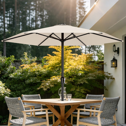9-Foot Patio Umbrella with Easy Crank, Outdoor Table Umbrella detail image - detail view 14
