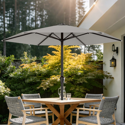 9-Foot Patio Umbrella with Easy Crank, Outdoor Table Umbrella detail image - detail view 24