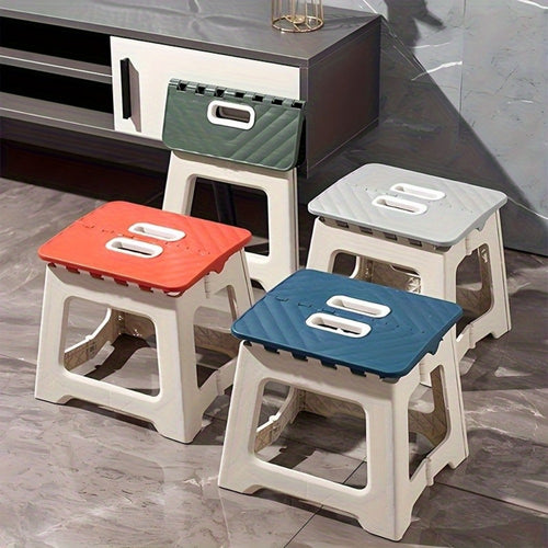 Step Stool, Folding 300 LB Capacity with Handle, 9 Inch Non-Slip Foldable Foot Stool shown in the main product view